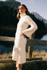 Lumen Turtleneck Midi Dress