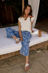 Warren Ribbed Tank in Cream