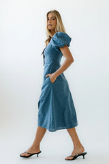 Elle Gingham Midi Dress