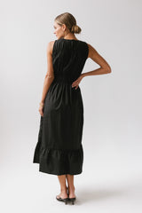 Carmina Tiered Dress in Black