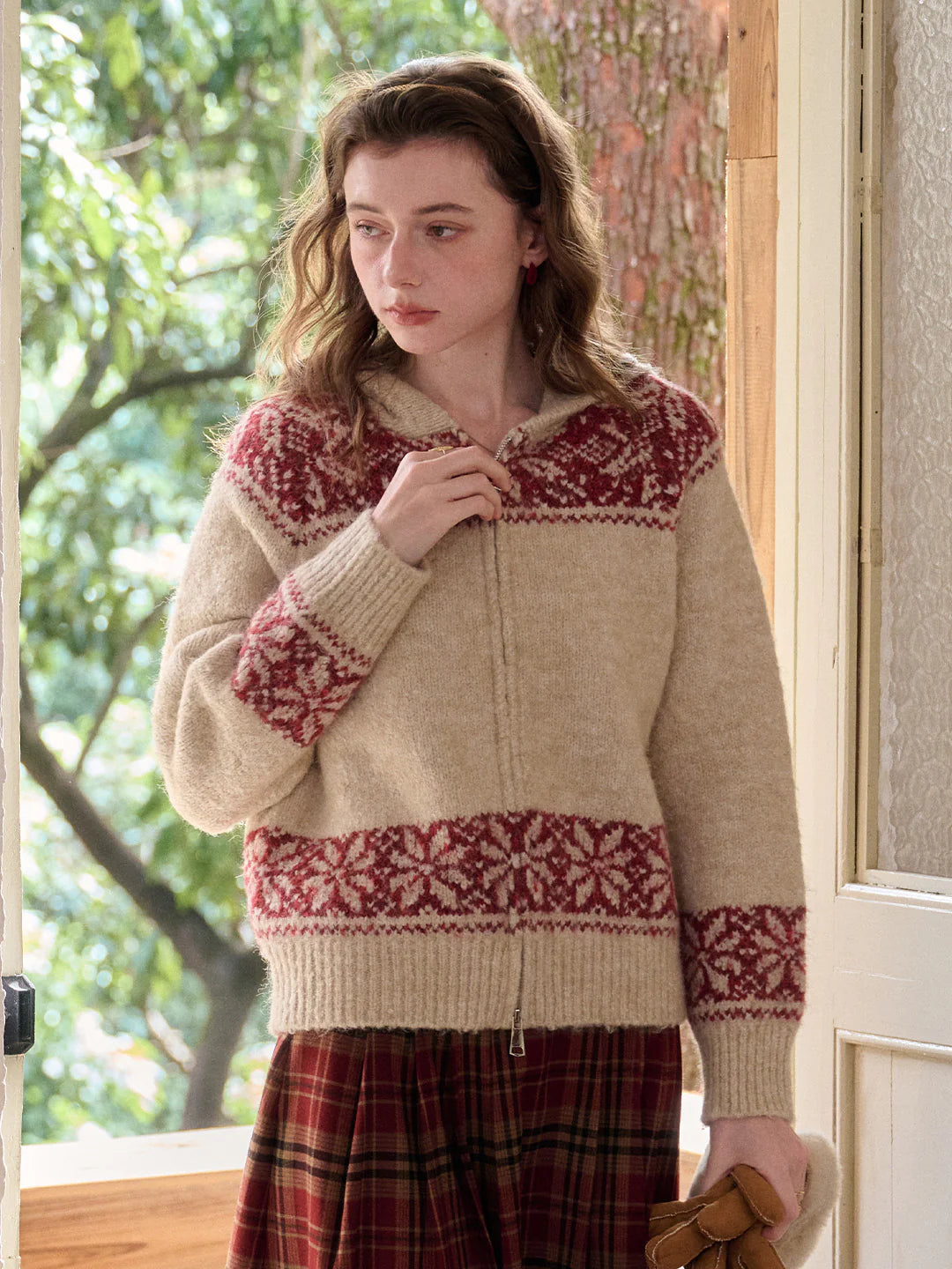 Novalee V-Neck Wool Cardigan