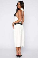 Laced In Love Midi Dress Cream