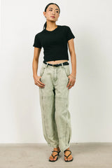 Tillie Reverse Seam Top in Black