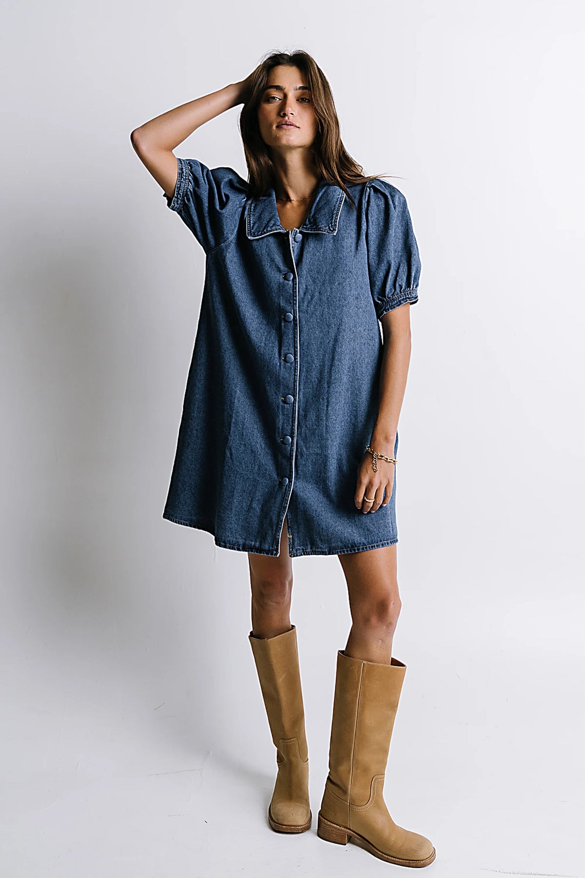Lola Denim Baby Doll Dress