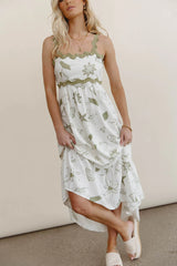 Lucy Sea Print Maxi Dress