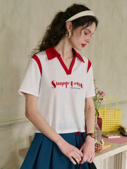 Clarissa V-Neck SR Logo T-shirt