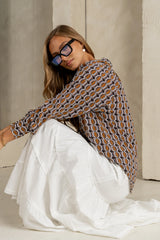 Zoie Abstract Blouse