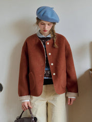 Savanna Round Neck 100% Wool Jacket