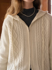 Halle Ribbed Hooded Cardigan