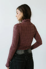 Benny Textured Top in Berry