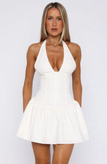 Never Ever Mini Dress White