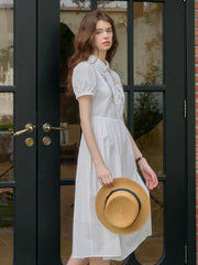 Kali Peter Pan Collar 100% Cotton Dress