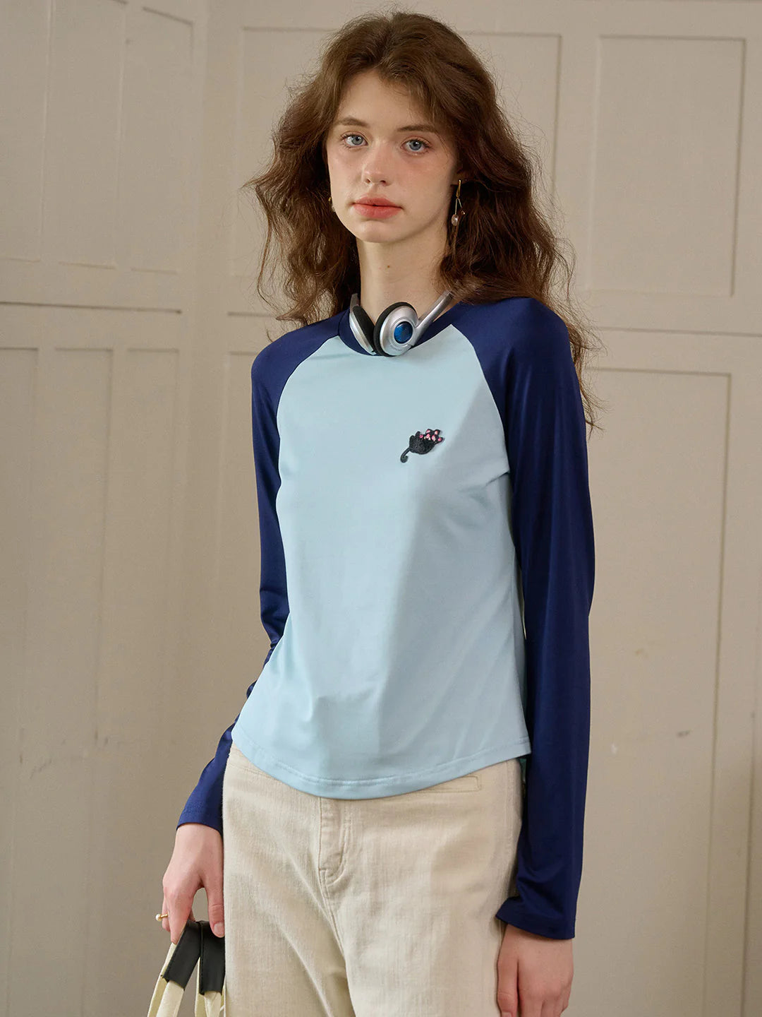 Christy Round Neck Embroidered Top