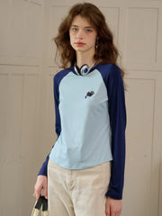 Christy Round Neck Embroidered Top