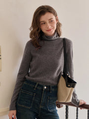 Marilyn Turtleneck Wool Cashmere Sweater