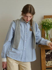 Kennedi Peter Pan Collar 100% Cotton Shirt