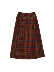 Georgina A-Line Plaid Skirt