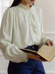 Harper Stand Collar Lace Blouse