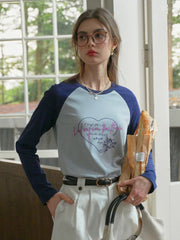 Isla Valentine's Day Long Sleeve T-Shirt - Blue