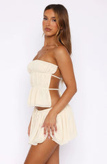 Flawless Mini Skirt Cream