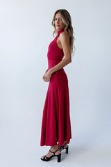 Liz Mock Neck Maxi Dress