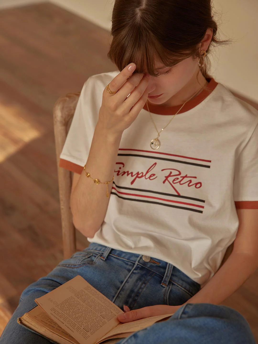 Maya Logo Printed Vintage T-Shirt
