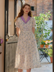 Christina V-Neck Floral Dress