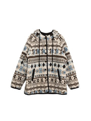 Nyomi Fair Isle Hoodie Coat