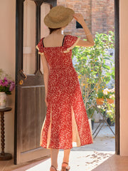 Birdie Round Neck Floral Dress