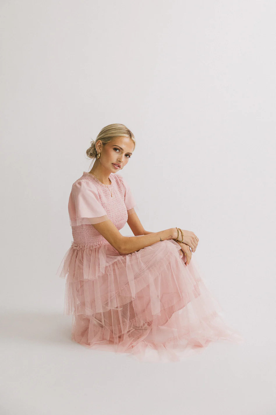Marcella Ruffle Midi Dress