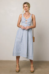 Archie Striped Midi Dress