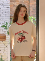 Lucille Round Neck 100% Cotton T-shirt