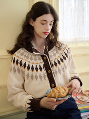 Zoey Classic Fair Isle Contrast Sweater