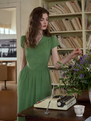 Elsie V-Neck Waist Modal Dress