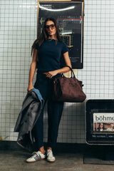 Martha Boatneck Top in Navy