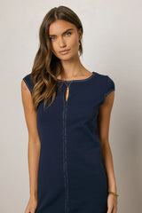 Ivan Cap Sleeve Mini Dress