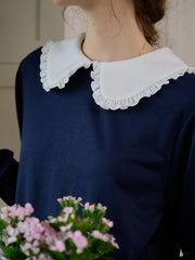 Karen Peter Pan Collar  Sweatershirt