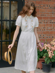 Kali Peter Pan Collar 100% Cotton Dress