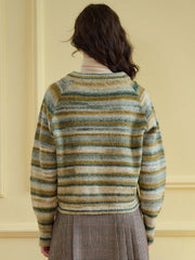 Adalynn V-neck Striped Sweater