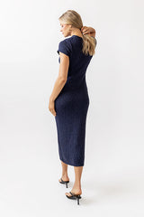 Hadley Knit Maxi Dress in Navy