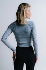 Louise Fitted Top in Blue