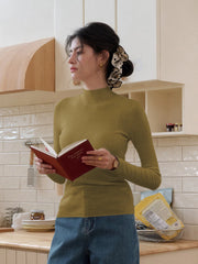 Annalise Mock Neck 100% Merino Wool Sweater