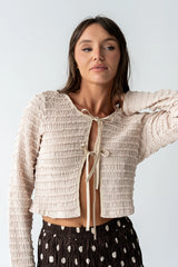 Jordy Textured Top in Natural