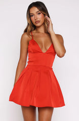 Forever Radiant Mini Dress Red