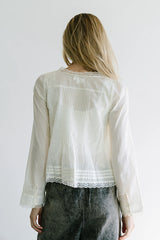 Taylor Sheer Blouse in Ivory