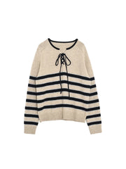 Emberlynn Round Neck Stripe Sweater