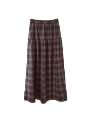 Melina A-Line Plaid Skirt