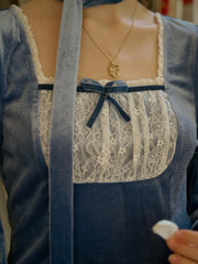 Nicolette Square Neck Bow Boluse