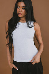 Alder Fitted Tank in Grey