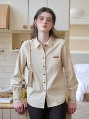 Alondra Lapel 100% Cotton Shirt